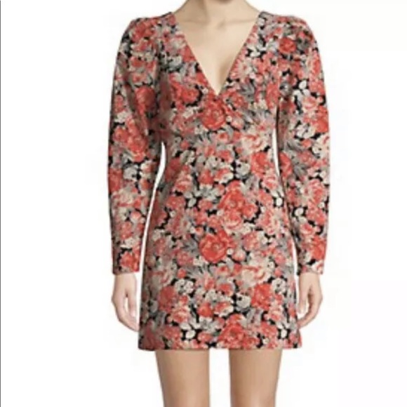Free People Dresses & Skirts - Free People Coral Floral Mini Dress